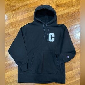 Champion Black Pullover Hoodie for Men